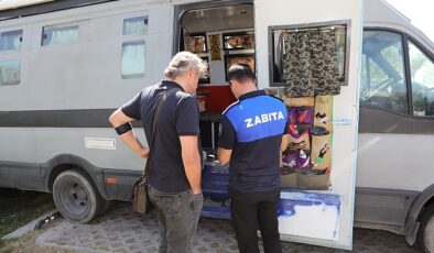 Bayraklı’da karavan işgaline zabıta mahzuru