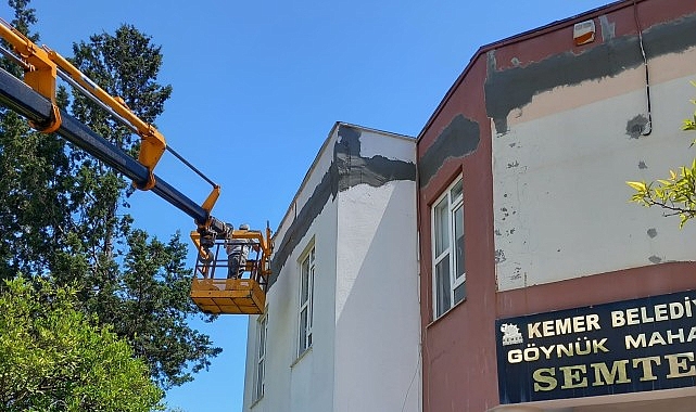 Göynük Mahallesi Semt Konutu’nda tamirat çalışmaları