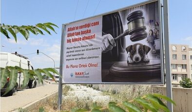 Menderes Billboardları Can Dostların Sesi Oldu