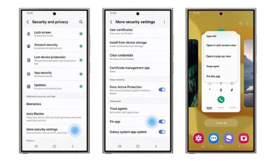 Samsung Galaxy’nin güvenlik ve kapalılık özellikleriyle şahsî bilgiler inançta