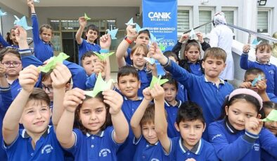 Canik’te Turna Kuşları Özgür Filistin İçin Uçtu