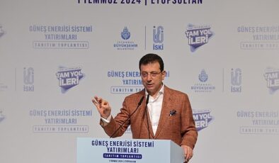 Ekrem İmamoğlu, ‘İBB Tesislerinde Güneş Gücü Sistemi Yatırımları Tanıtım Toplantısı’nda konuştu