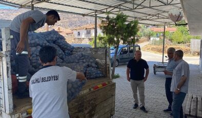 Salihli Belediyesi Besin Kamyonu Yangın Bölgesinde